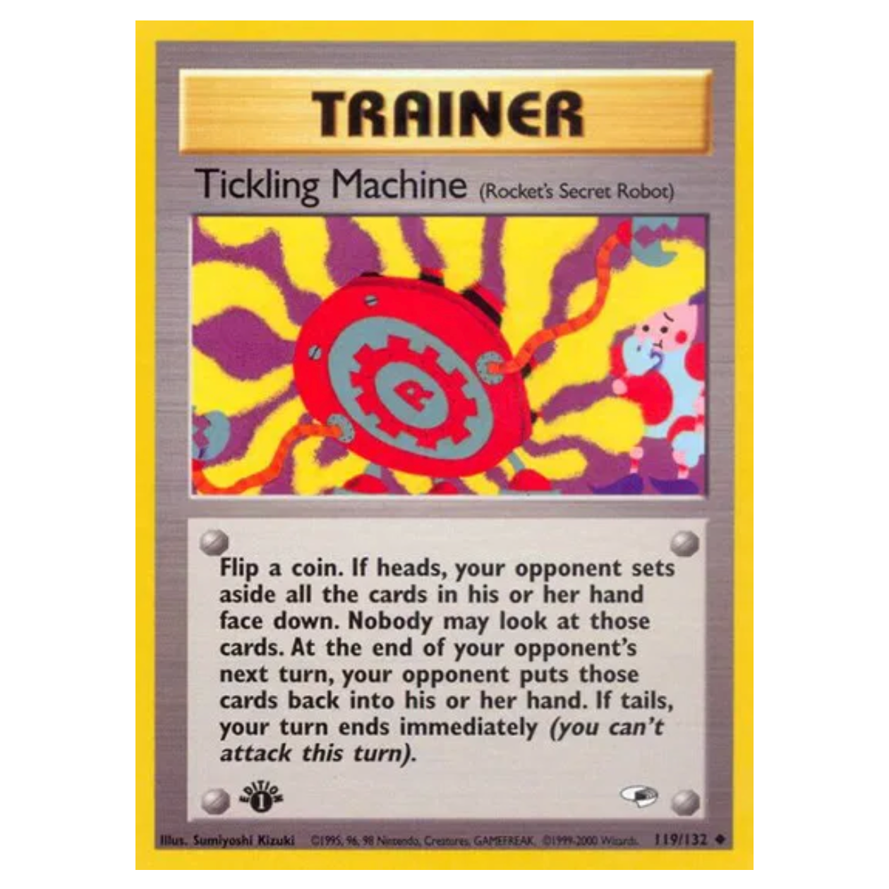 Pokemon TCG Tickling Machine 1st Edition Gym Heroes 119/132