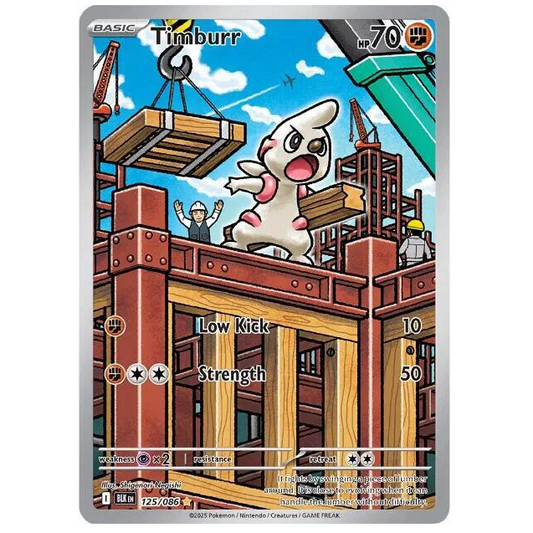 Pokemon TCG Timburr Black Bolt 125/086