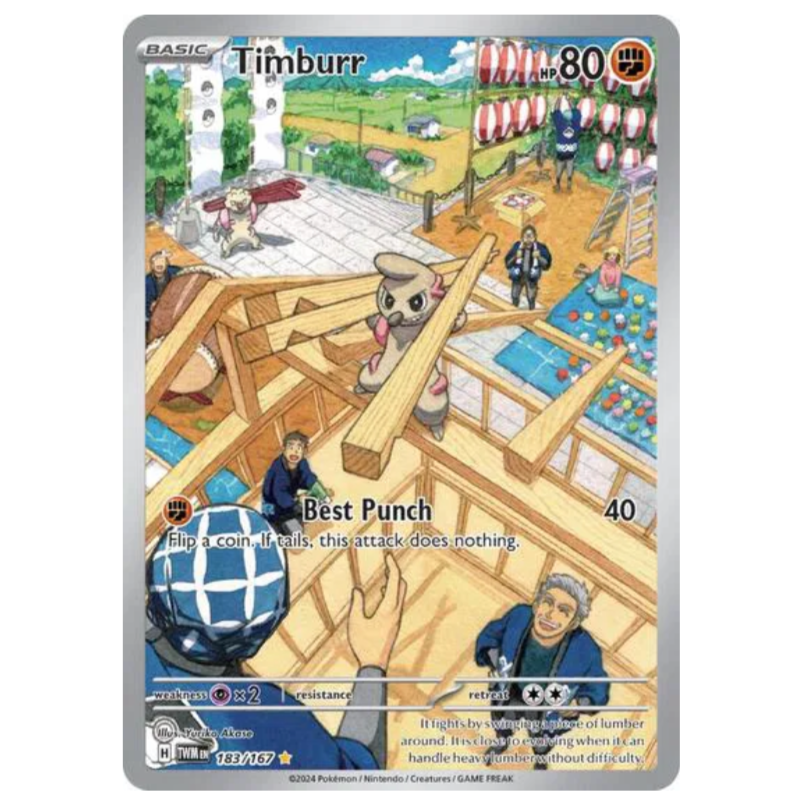 Pokemon TCG Timburr Twilight Masquerade 183/167