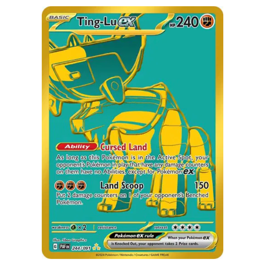 Pokemon TCG Ting-Lu ex Paldean Fates 244/091