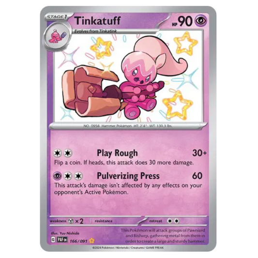 Pokemon TCG Tinkatuff *Baby Shiny* Paldean Fates 166/091