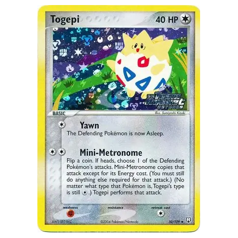 Pokemon TCG Togepi *Reverse Holo* EX Team Rocket Returns 50/109