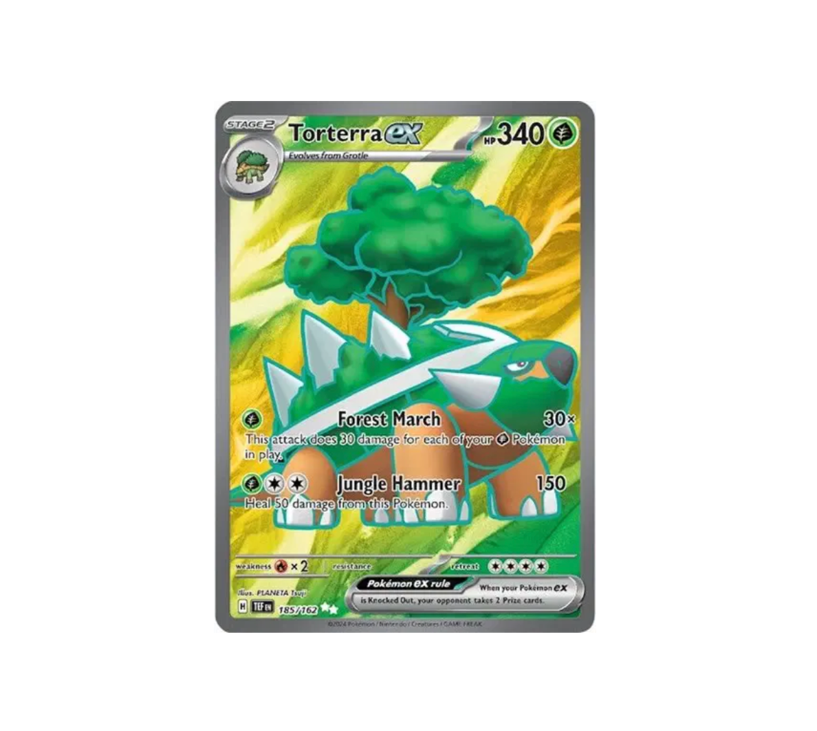 Pokemon TCG Torterra ex Temporal Forces 185/162