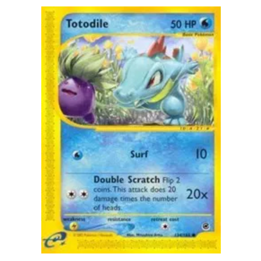 Pokemon TCG Totodile Expedition 134/165
