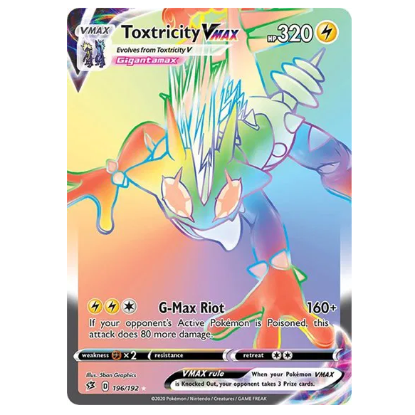 Pokemon TCG Toxtricity VMAX Rebel Clash 196/192