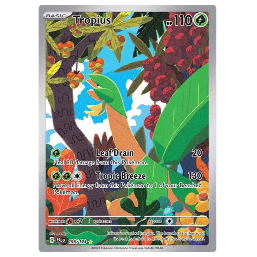 Pokemon TCG Tropius Paldea Evolved 195/193