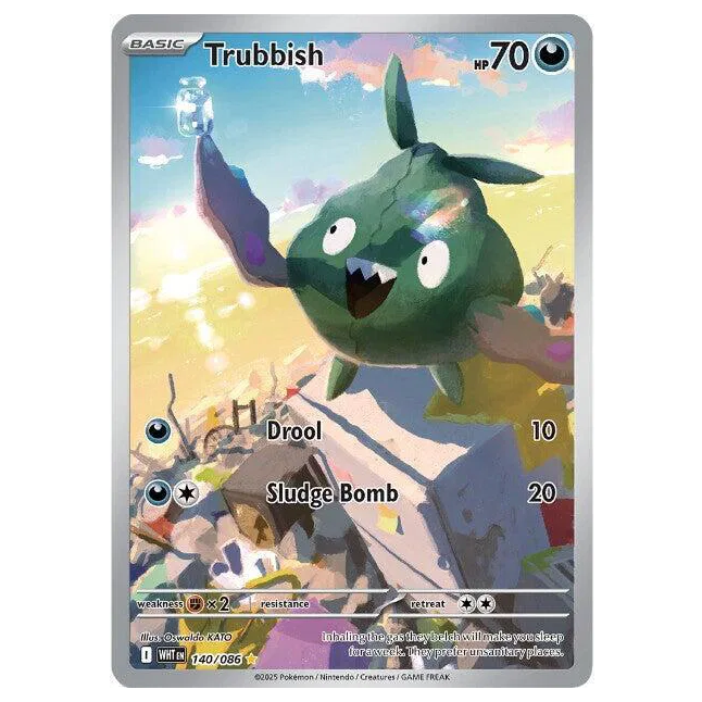 Pokemon TCG Trubbish White Flare 140/086