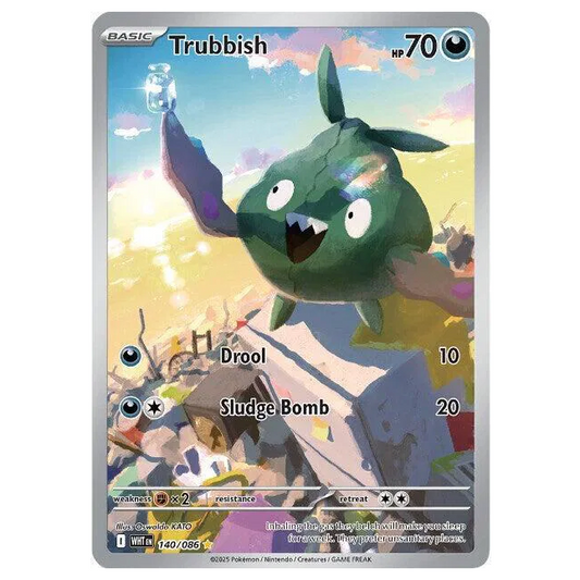 Pokemon TCG Trubbish White Flare 140/086