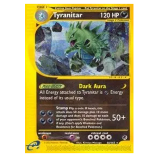 Pokemon TCG Tyranitar Expedition 66/165