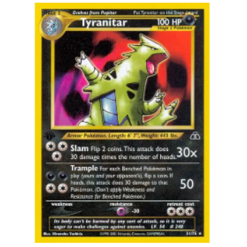 Pokemon TCG Tyranitar Neo Discovery 31/75
