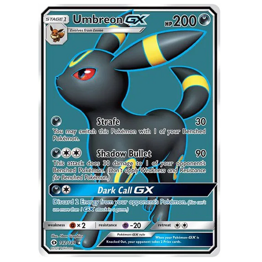 Pokemon TCG Umbreon GX Sun & Moon 142/149