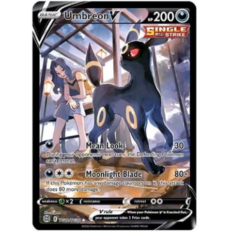 Pokemon TCG Umbreon V Brilliant Stars TG22/TG30