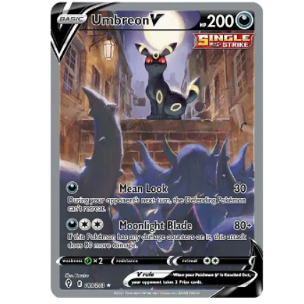 Pokemon TCG Umbreon V Evolving Skies 189/203