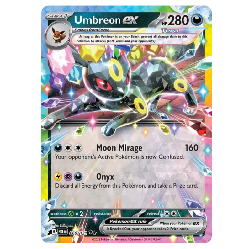 Pokemon TCG Umbreon ex Prismatic Evolutions 060/131 