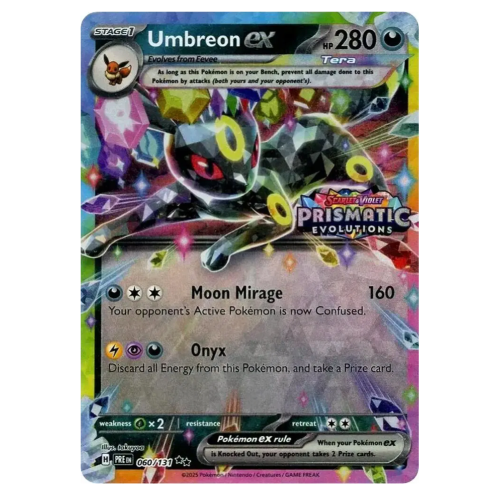 Pokemon TCG Umbreon ex Stamped Prismatic Evolutions 060/131 *Sealed*