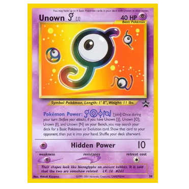 Pokemon TCG Unown Promo 38/53