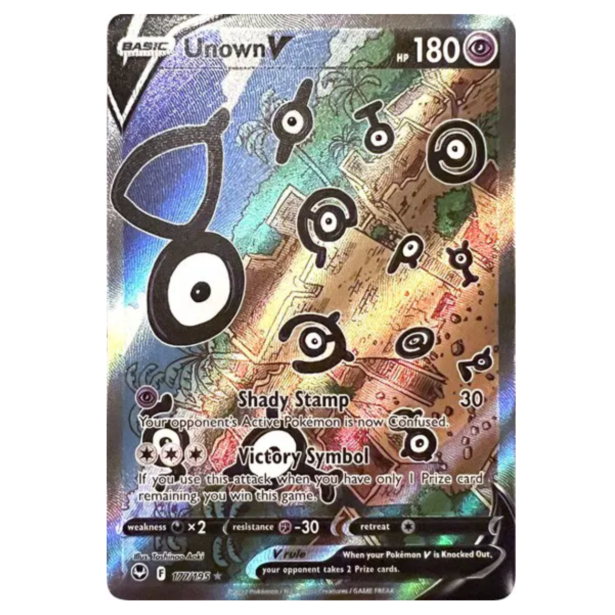 Pokemon TCG Unown V Silver Tempest 177/195