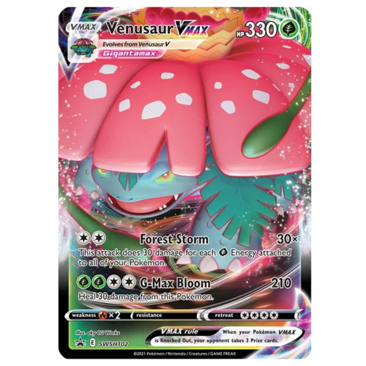Pokemon TCG Venusaur VMAX Promo SWSH102
