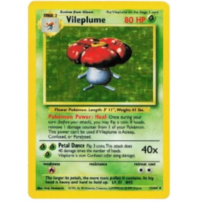 Pokemon TCG Vileplume Jungle 15/64