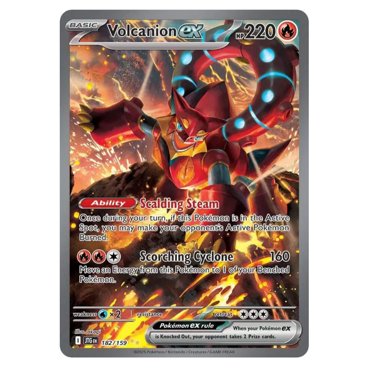Pokemon TCG Volcanion EX Journey Together 182/159