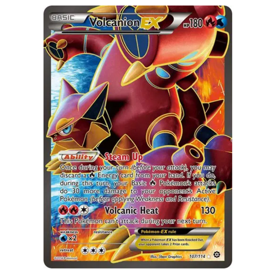 Pokemon TCG Volcanion EX Steam Siege 107/114