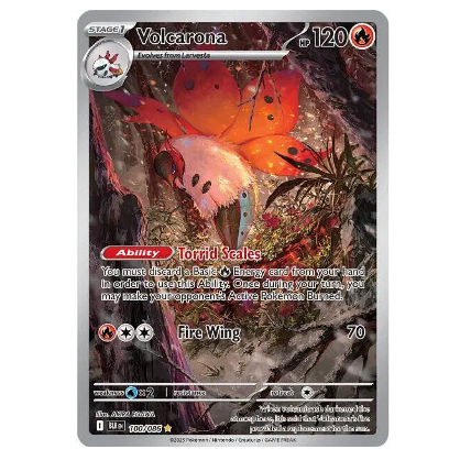 Pokemon TCG Volcarona Black Bolt 100/086