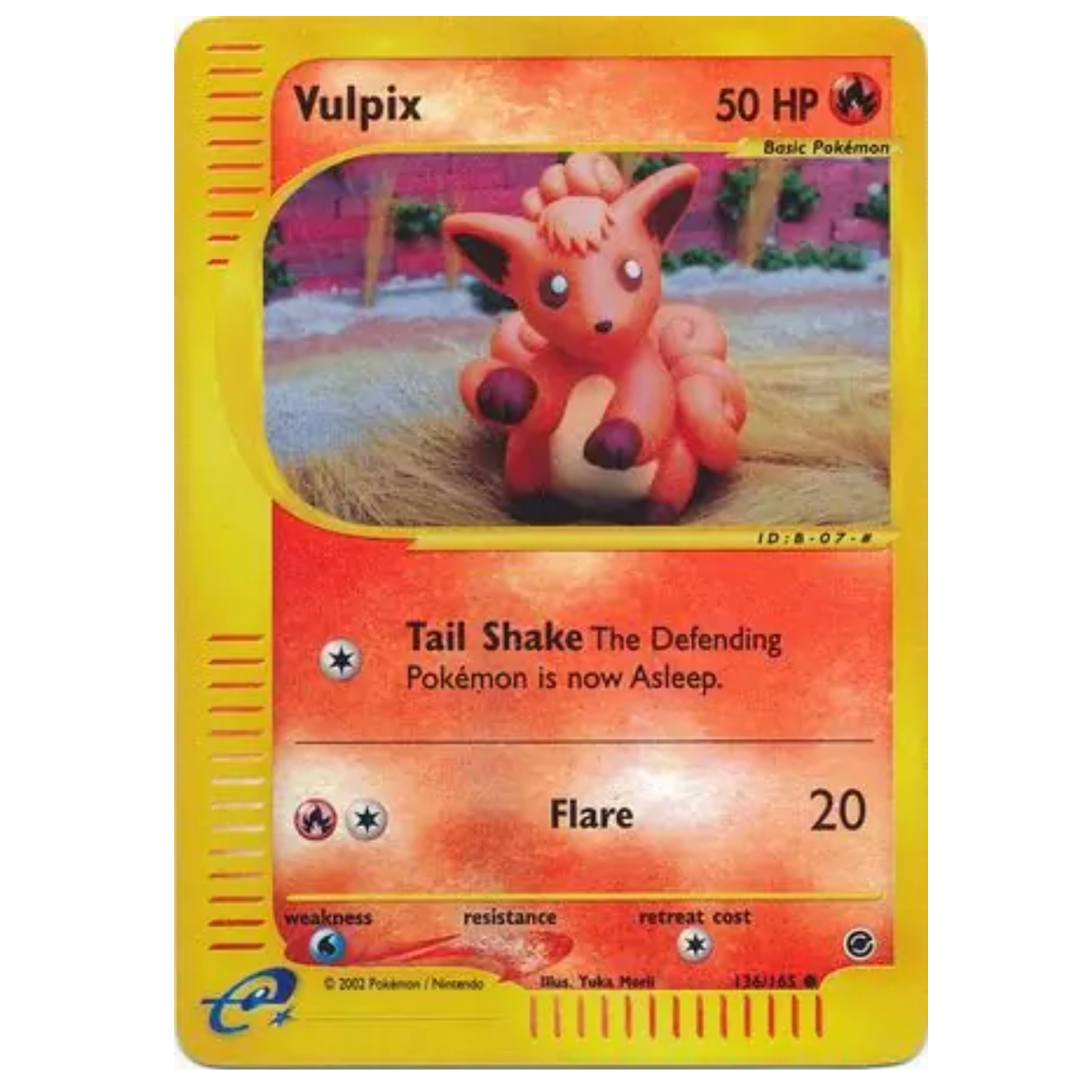 Pokemon TCG Vulpix *Reverse Holo* Expedition 136/165