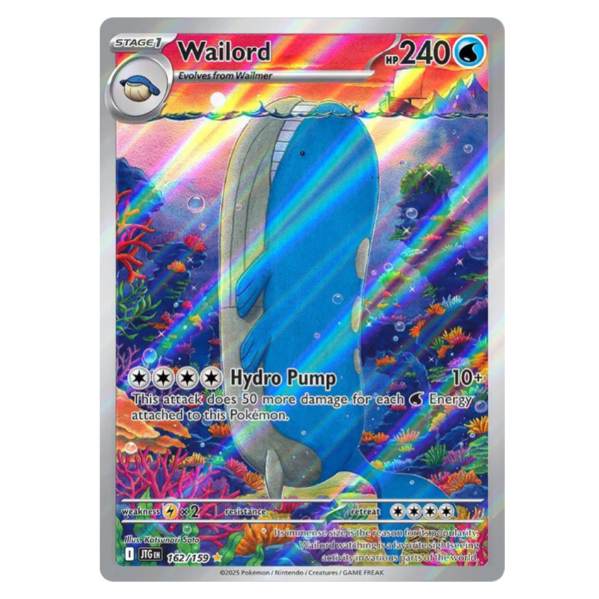 Pokemon TCG Wailord Journey Together 162/159