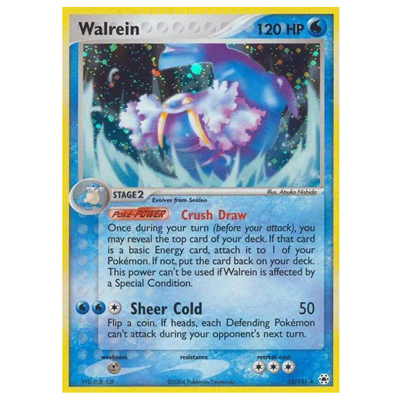 Pokemon TCG Walrein *Holo* EX Hidden Legends 15/101