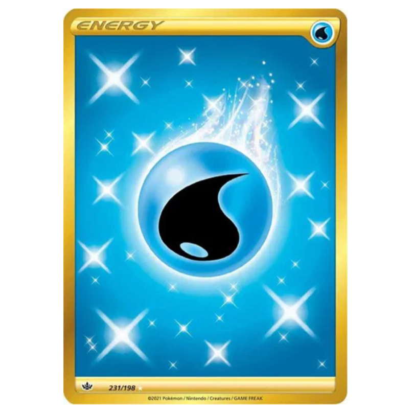Pokemon TCG Water Energy Gold Chilling Reign 231/198
