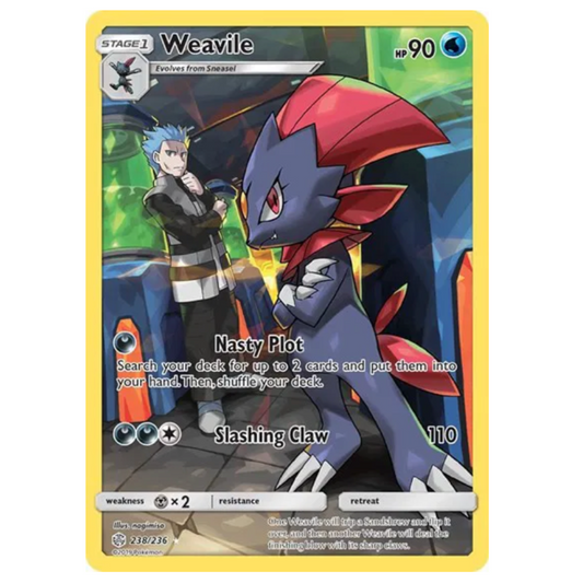 Pokemon TCG Weavile Cosmic Eclipse 238/236