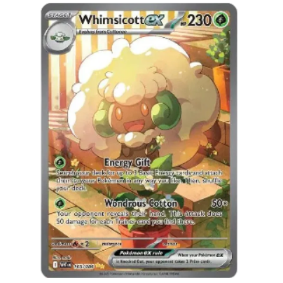 Pokemon TCG Whimsicott ex White Flare 165/086
