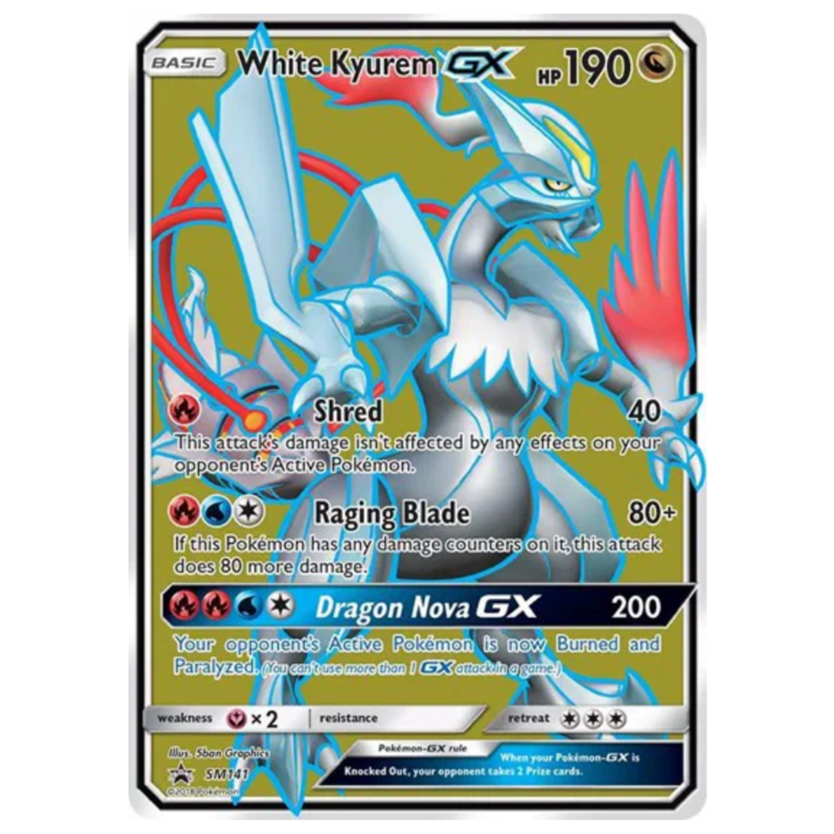 Pokemon TCG White Kyurem GX Promo SM141