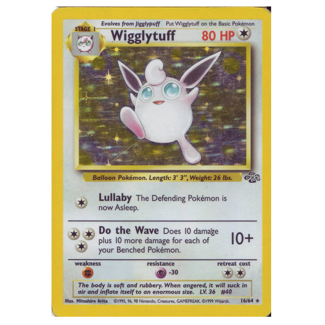 Pokemon TCG Wigglytuff Jungle 16/64