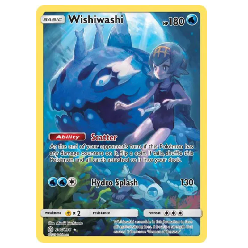 Pokemon TCG Wishiwashi Cosmic Eclipse 240/236