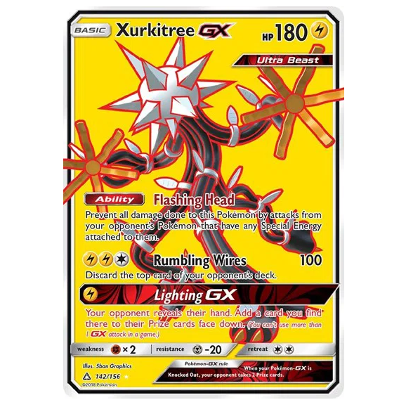 Pokemon TCG Xurkitree GX Ultra Prism 142/156