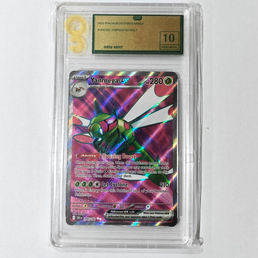 Pokemon TCG Yanmega ex Destin Rivals 206/182 (Only Graded 10)