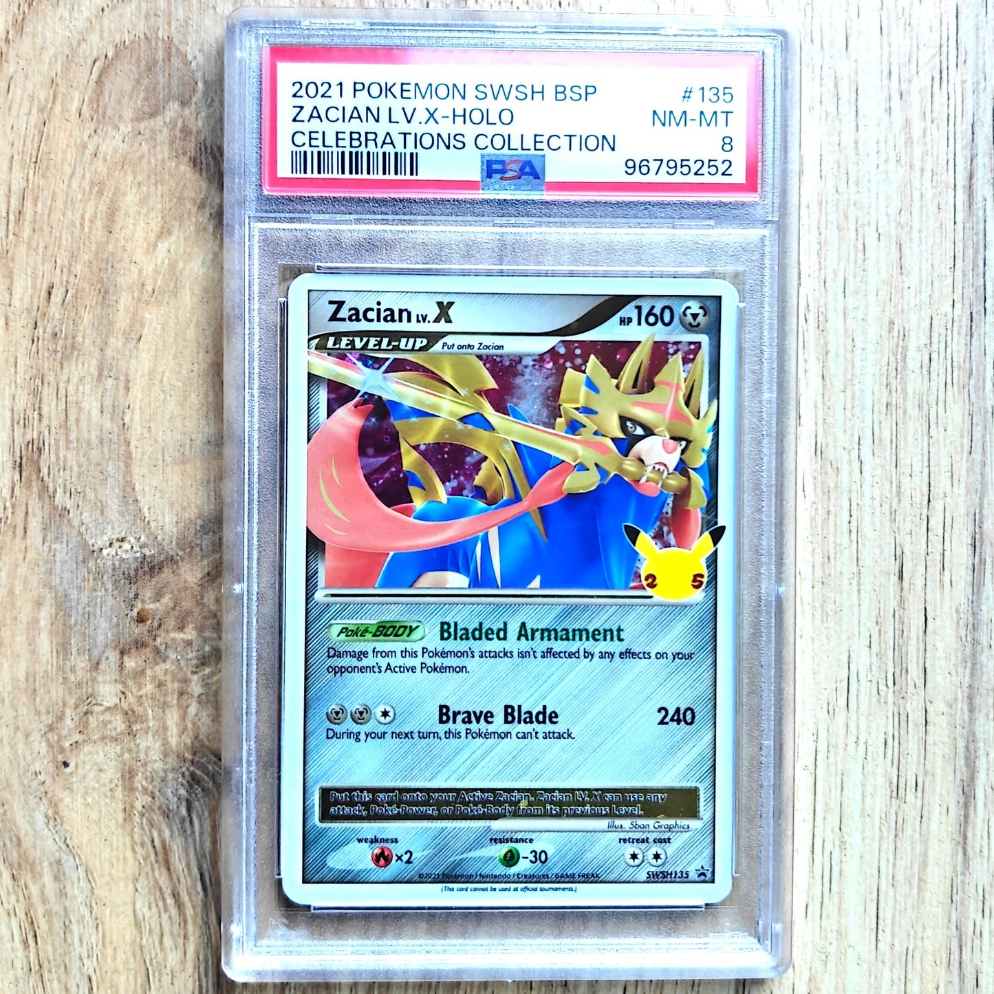 Pokemon TCG Zacian SWSH135 (PSA Grading 9)