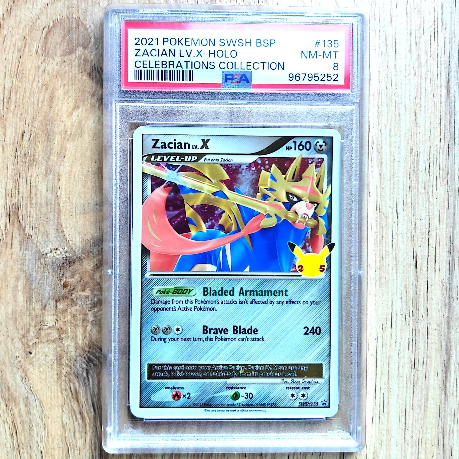 Pokemon TCG Zacian SWSH135 (PSA Grading 9)