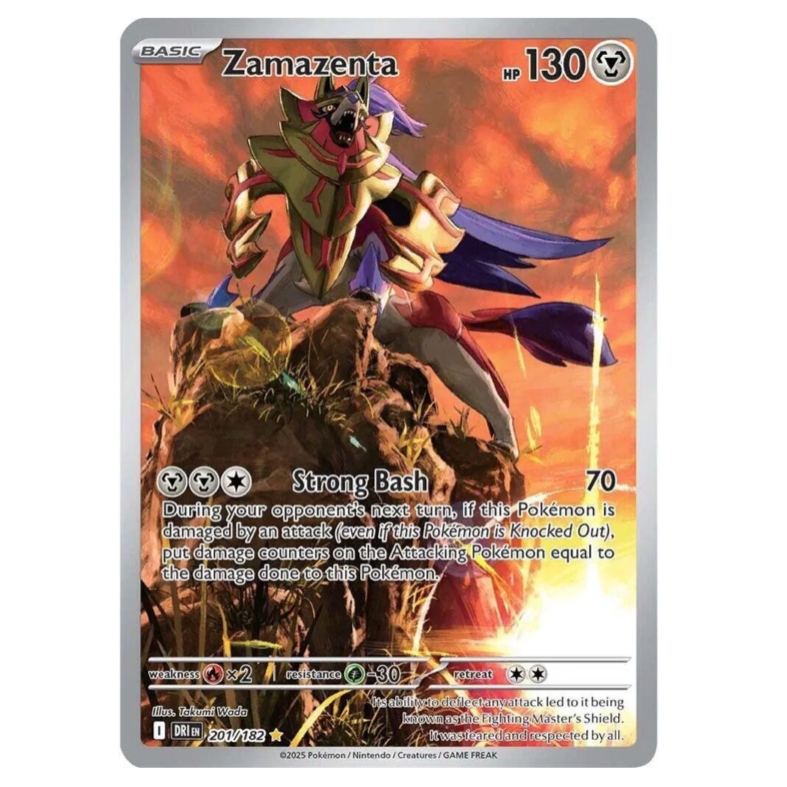 Pokemon TCG Zamazenta Destined Rivals 201/182