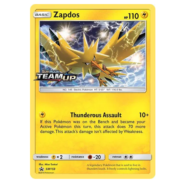 Pokemon TCG Zapdos Promo SM159
