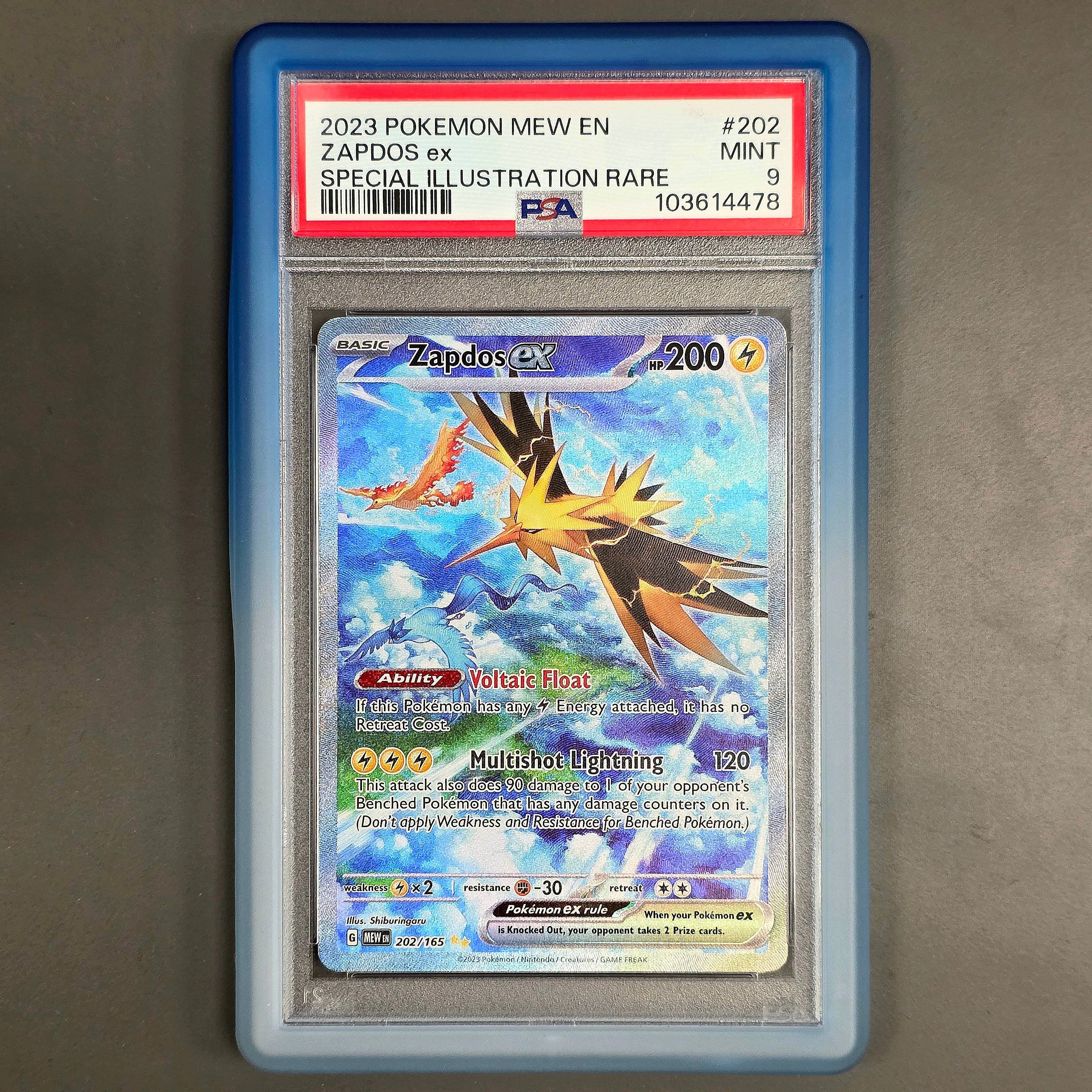 Pokemon TCG Zapdos ex 151 202/165 (PSA 9) – CardXchange