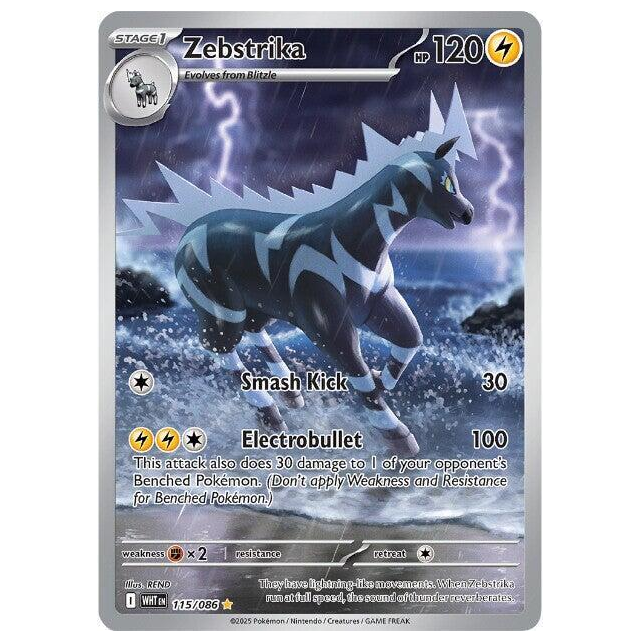Pokemon TCG Zebstrika White Flare 115/086