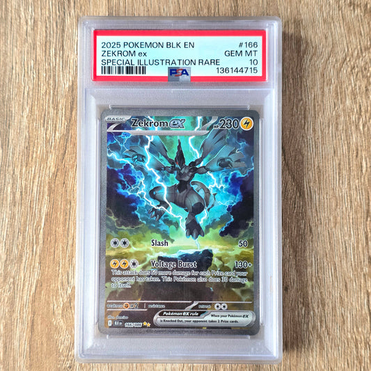 Pokemon TCG Zekrom ex Black Bolt 166/086 (PSA 10)