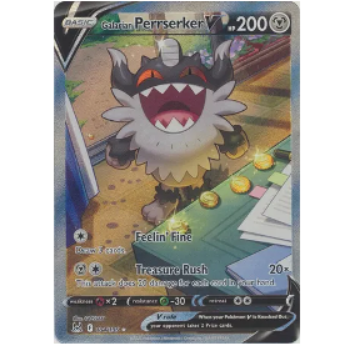 Pokemon TCG galarian perrserker v Lost Origin 184/196
