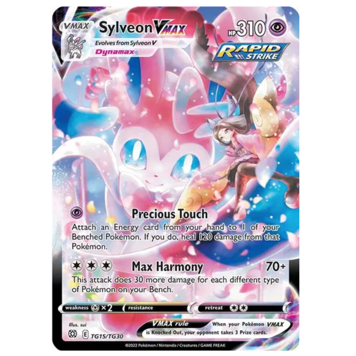 Pokemon TCG sylveon vmax Brilliant Stars tg15/tg30