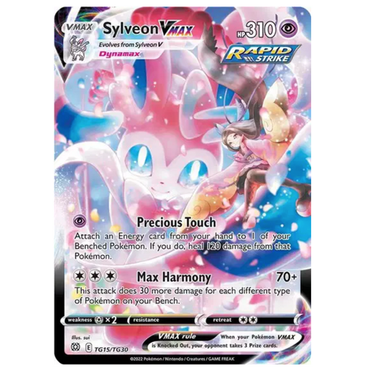 Pokemon TCG sylveon vmax Brilliant Stars tg15/tg30
