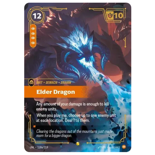 Riftbound: League of Legends TCG Elder Dragon *Alternate Art* Unleashed 118a/219