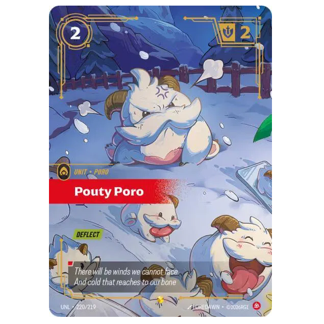 Riftbound: League of Legends TCG Pouty Poro *Overnumbered* Unleashed 220/219