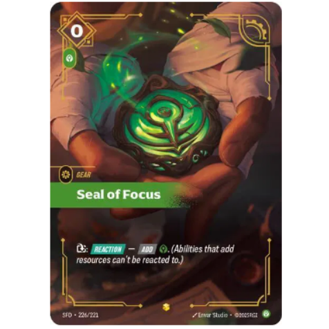 Riftbound: League of Legends TCG Seal of Focus *Overnumbered* 226/221